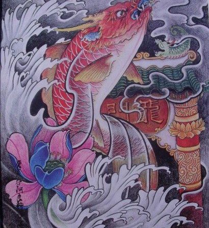 Ý Nghĩa Hình Xăm Cá Chép Vượt Long Môn