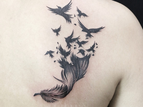 Hình Xăm Lông Chim